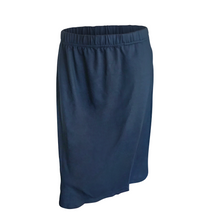 Load image into Gallery viewer, Super Soft Below-Knees Exercise Skirt with Stretch and Pockets - Navy Blue
