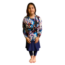 Load image into Gallery viewer, Skirt with Leggings Built In for PE Class and School Uniform - Navy Blue
